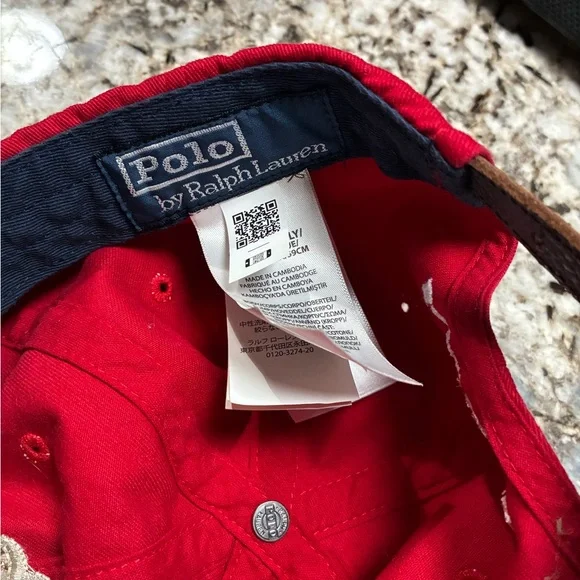 Ralph Lauren Red Polo Cap - Picture 3 of 3